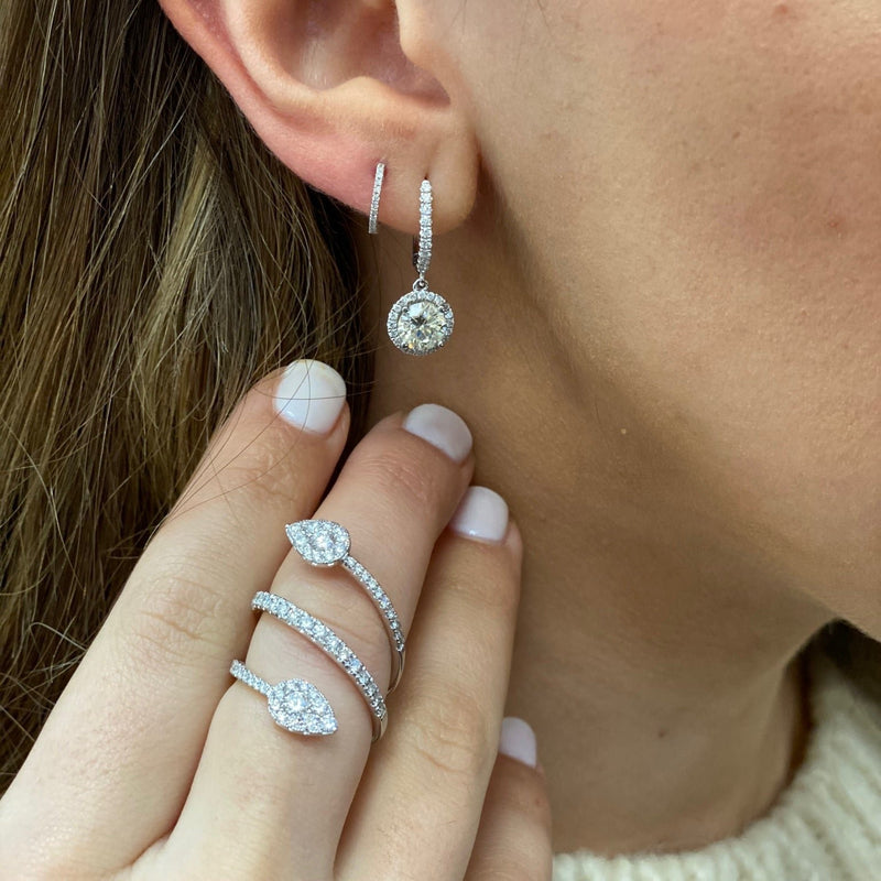 White Gold Diamond Wrap Ring-Diamond-Bijoux Village Fine Jewellers
