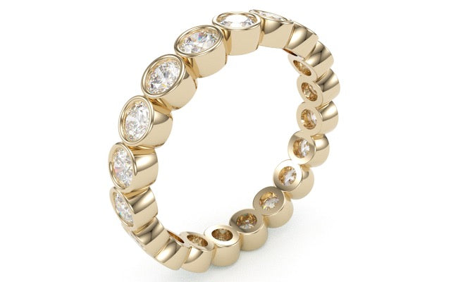 Bezel Set Diamond Ring-Bijoux Village Fine Jewellers