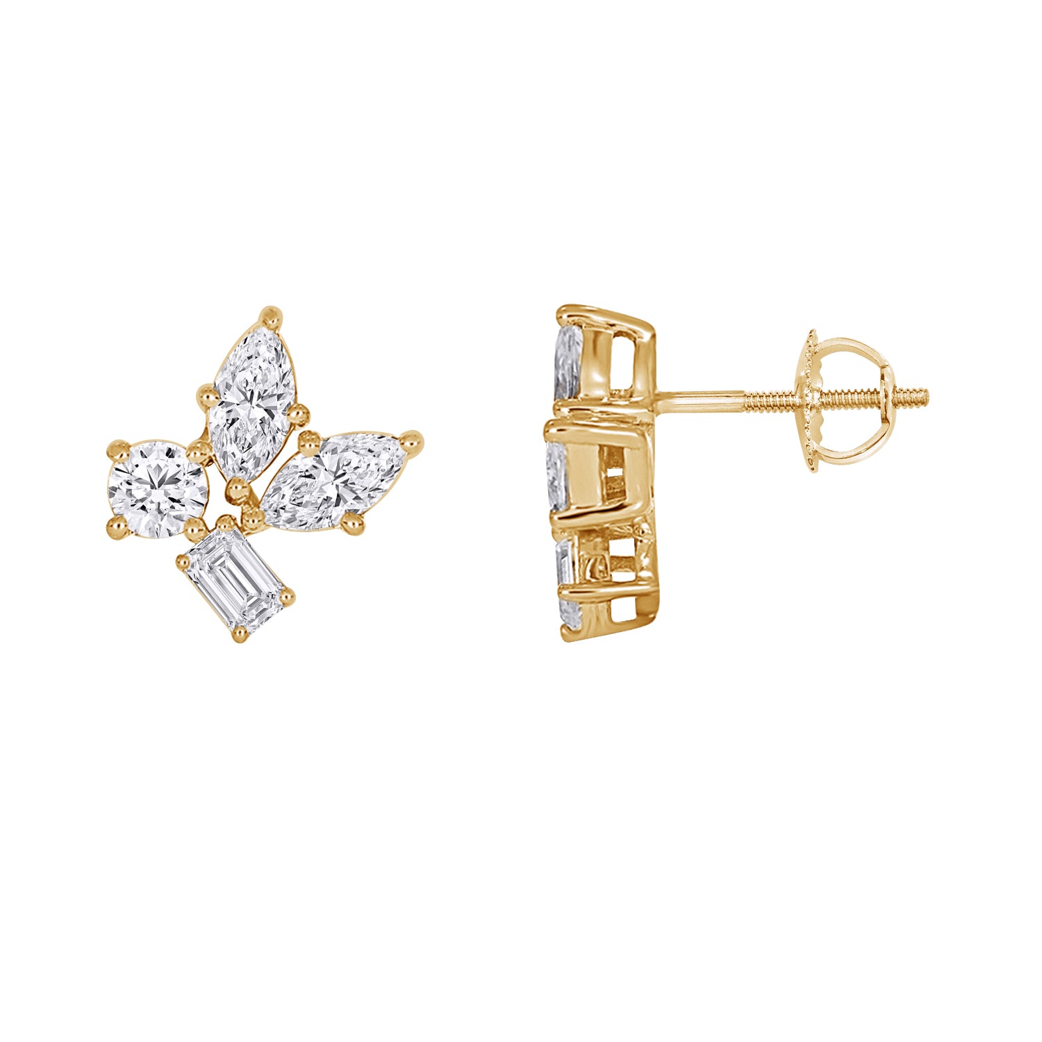 Radiant Cluster Studs-Bijoux Village Fine Jewellers