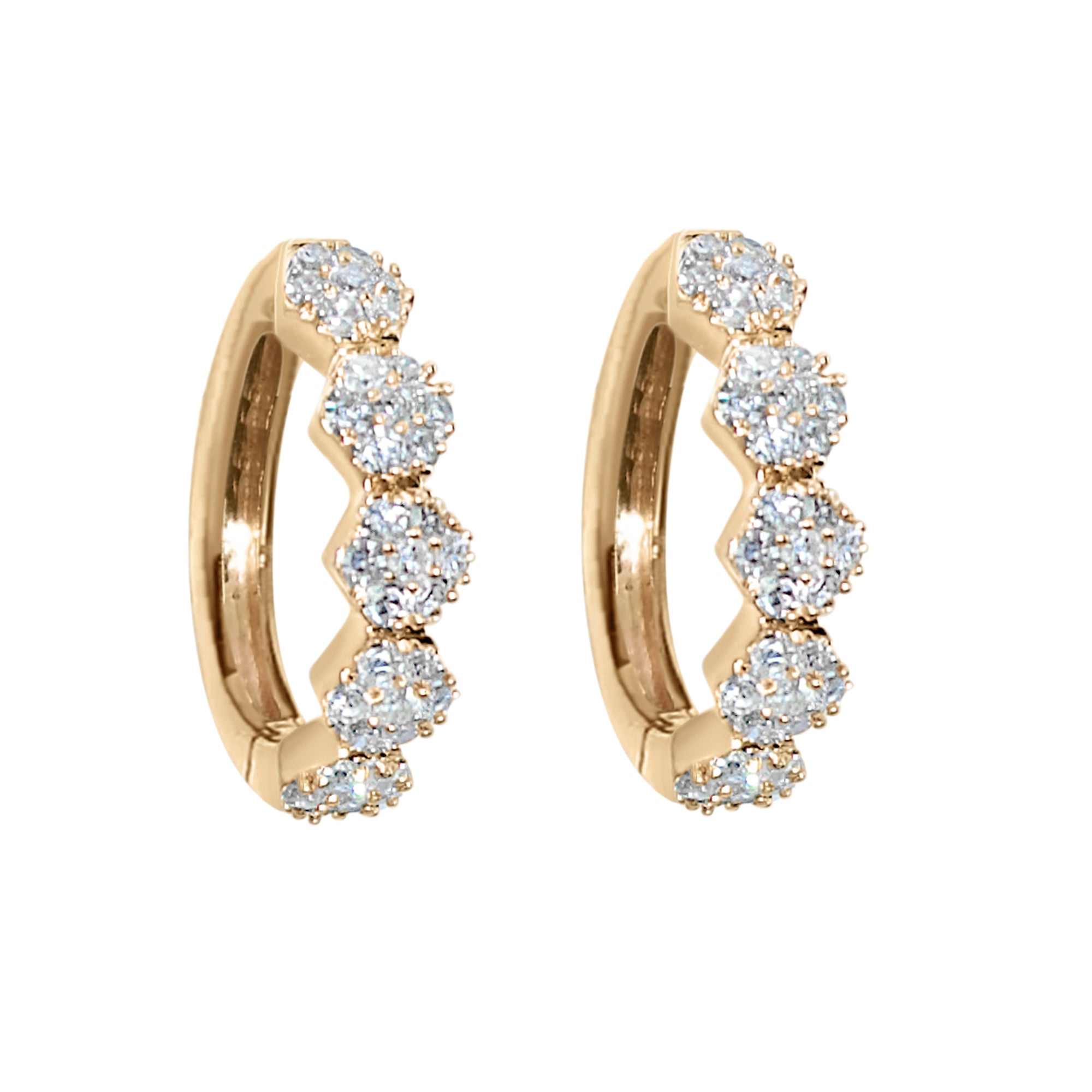 Snowflake Sparkle Huggies-10 Karat-Bijoux Village Fine Jewellers