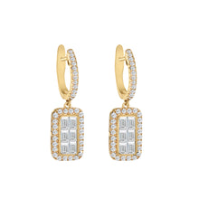 Load image into Gallery viewer, Emerald Cut Diamond Drop Earrings-Earring-Bijoux Village Fine Jewellers
