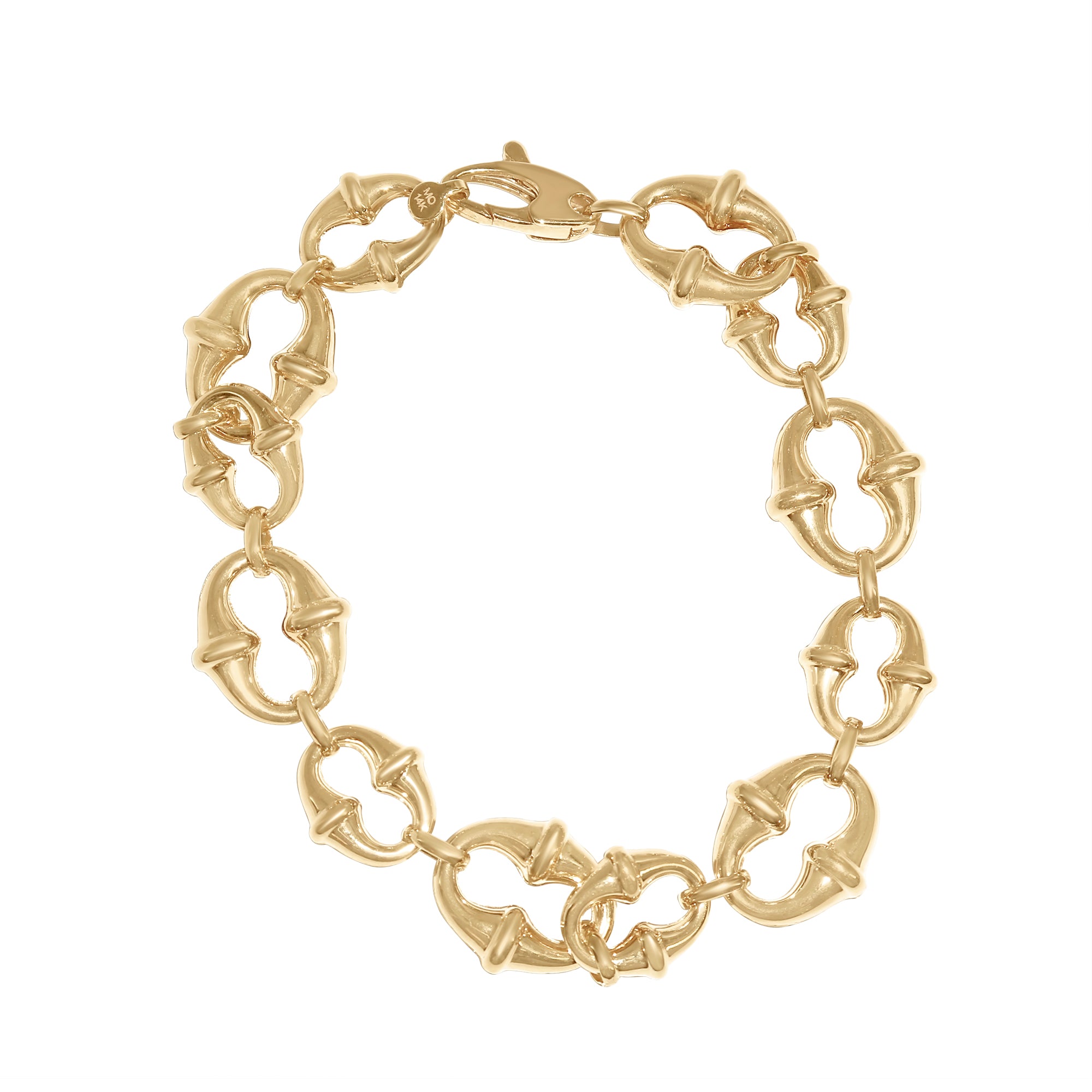 Yellow Gold Marine Link Bracelet-14 Karat-Bijoux Village Fine Jewellers