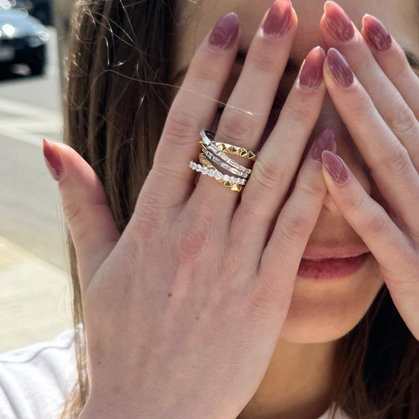 Luxe Fusion Diamond Ring-Bijoux Village Fine Jewellers