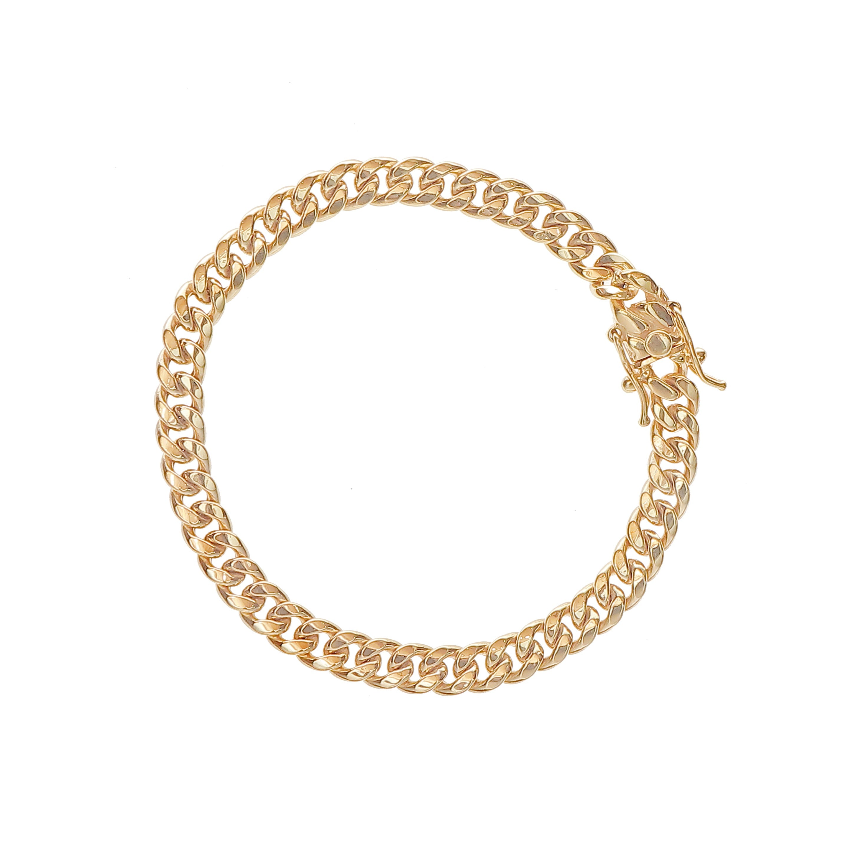 Hollow Curb Link Bracelet-10 Karat-Bijoux Village Fine Jewellers
