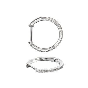 "Novah" - Diamond Hoop Earrings-earring-Bijoux Village Fine Jewellers