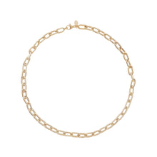 Load image into Gallery viewer, Italian Made 14 Karat Yellow Gold Oval Link Necklace-Necklace-Bijoux Village Fine Jewellers
