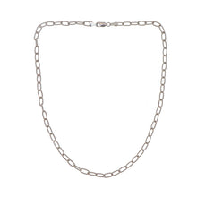 Load image into Gallery viewer, 18 Karat White Gold Paperclip Necklace-Necklace-Bijoux Village Fine Jewellers
