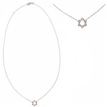 Load image into Gallery viewer, Diamond Star of David Necklace
