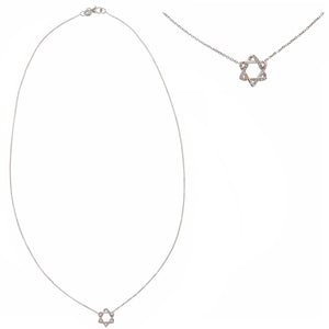 Diamond Star of David Necklace