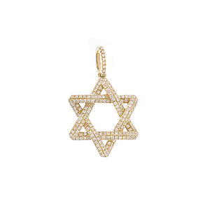 Diamond Star of David Pendant-Necklace-Bijoux Village Fine Jewellers