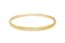 Load image into Gallery viewer, Gold and Diamond Bangle-Bracelet-Bijoux Village Fine Jewellers
