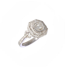 Load image into Gallery viewer, Centre Marquise Cut Diamond Engagement Ring with Round Diamonds and Baguettes Set in the Band-rings-Bijoux Village Fine Jewellers
