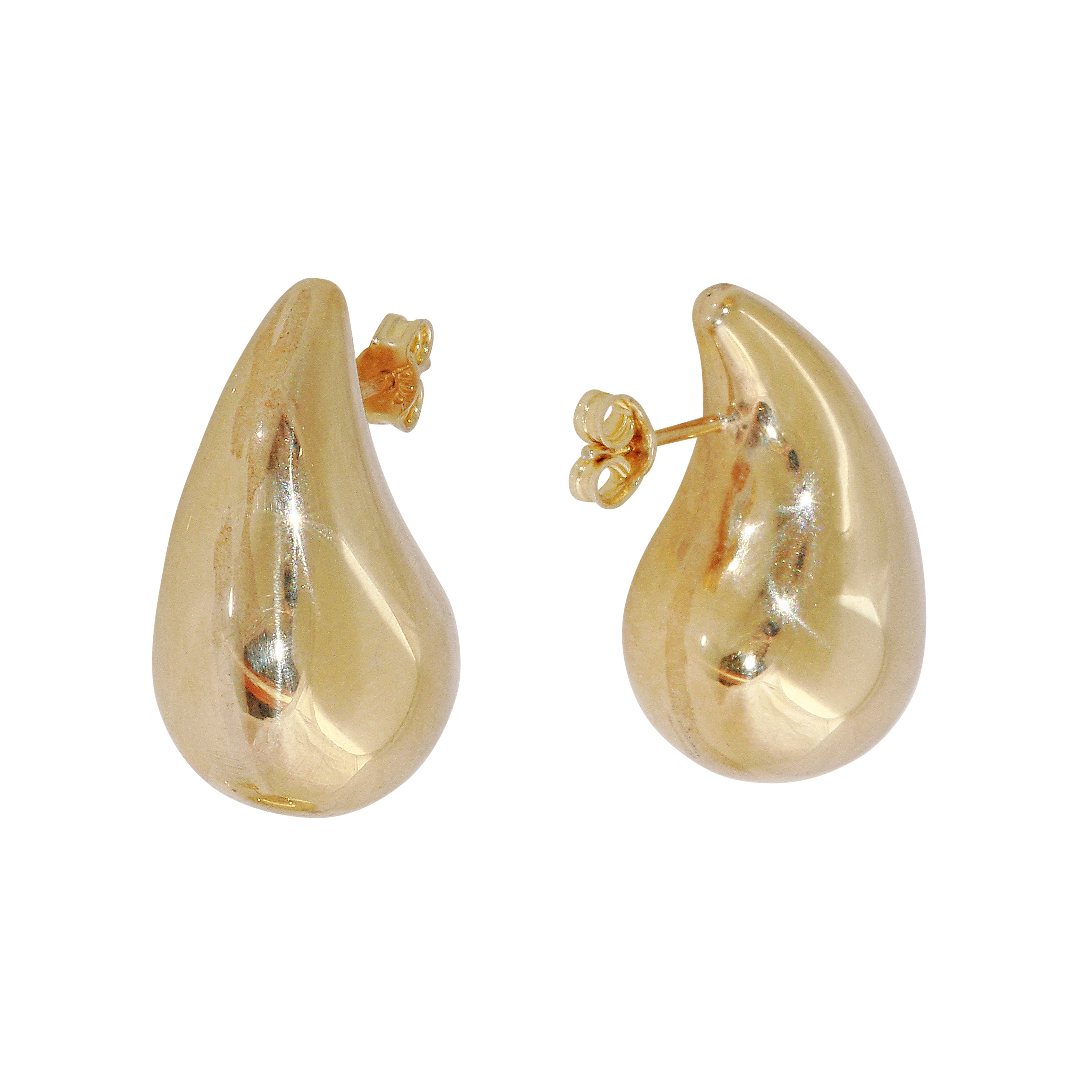 Sculpted Teardrop Earrings-Bijoux Village Fine Jewellers