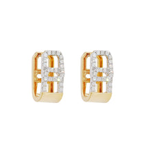 Load image into Gallery viewer, 18 Karat Yellow Gold Diamond Clip Stud Earrings with .67 CTs Natural Diamonds-Earring-Bijoux Village Fine Jewellers
