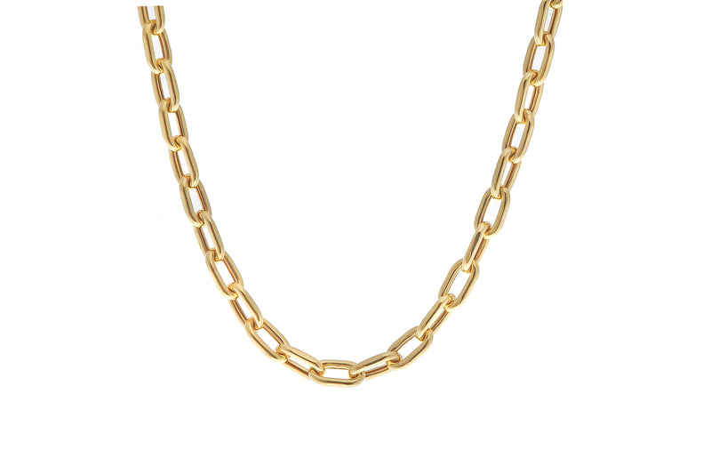 Oval Link Necklace-14 Karat-Bijoux Village Fine Jewellers