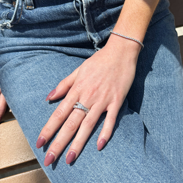 Radiant Bezel Duo Band-Bijoux Village Fine Jewellers