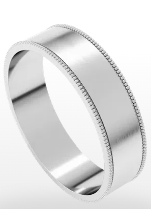Milgrain Comfort Fit Band-Bijoux Village Fine Jewellers
