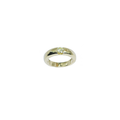 18 Karat Yellow Gold Ring with .35 CTs Natural Diamond-rings-Bijoux Village Fine Jewellers