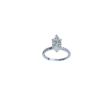 Load image into Gallery viewer, Marquise Cut Diamond Engagement Ring with Diamonds Set in the Band-engagement ring-Bijoux Village Fine Jewellers
