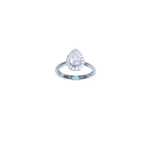 Pear Shaped Diamond Engagement Ring-rings-Bijoux Village Fine Jewellers