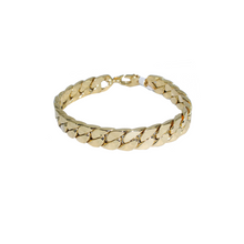 Load image into Gallery viewer, 14 Karat Italian Yellow Gold Wide Hollow Curb Link Bracelet-Bracelet-Bijoux Village Fine Jewellers
