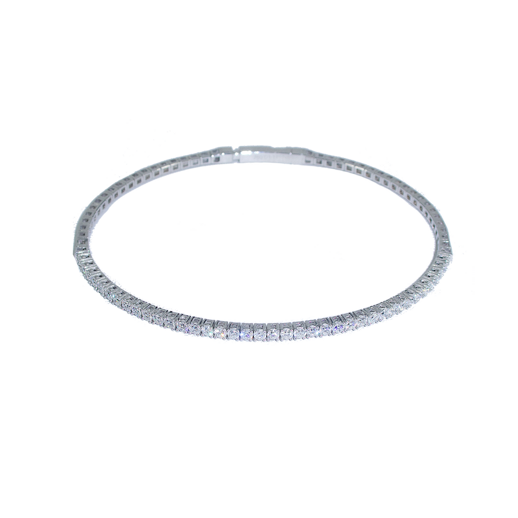 Gold and Diamond Tennis Bracelet-Bracelet-Bijoux Village Fine Jewellers