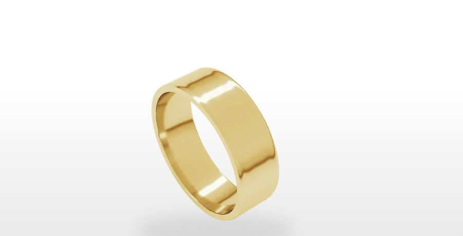 Standard Fit Ultra-Lightweight Flat Band-Bijoux Village Fine Jewellers
