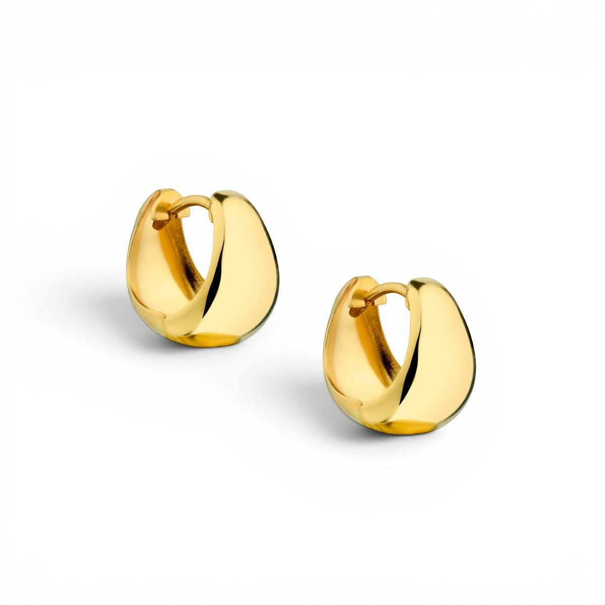 Sculpted Hoop Earrings-Bijoux Village Fine Jewellers
