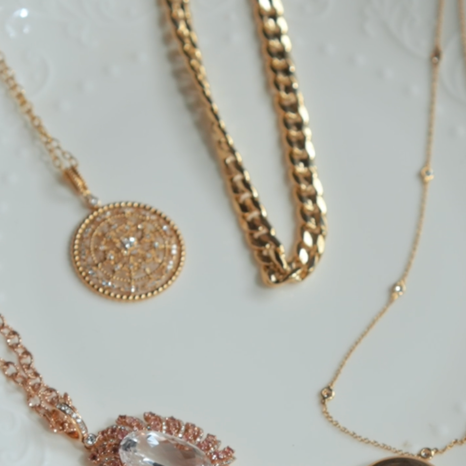 14K Yellow Gold Flat Curb Link Necklace-Bijoux Village Fine Jewellers