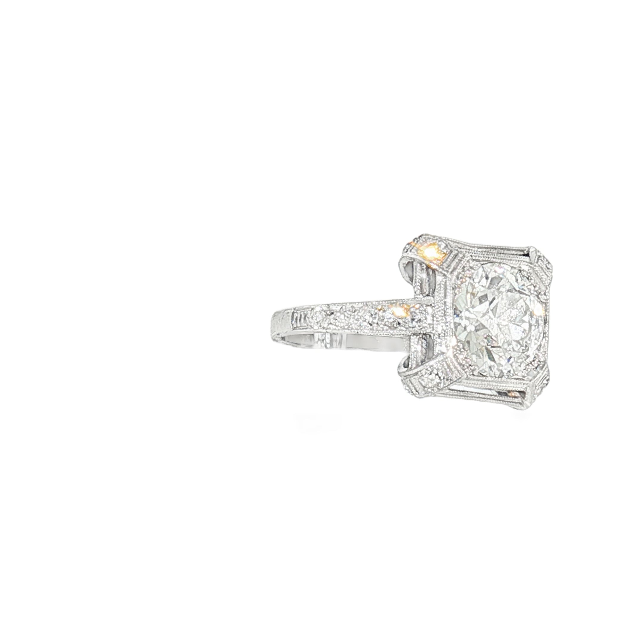 Antique European Cut Diamond Ring-Bijoux Village Fine Jewellers