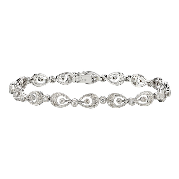 Vintage-Inspired Diamond Bracelet-Bijoux Village Fine Jewellers