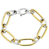 White and Yellow Gold Link Bracelet-10 Karat-Bijoux Village Fine Jewellers
