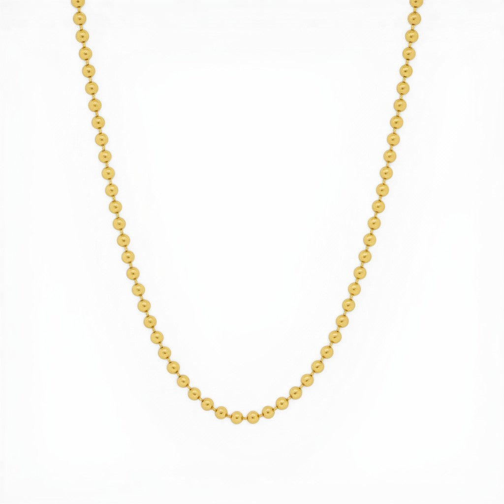14K Gold Ball Bead Chain - 20 inch-Bijoux Village Fine Jewellers