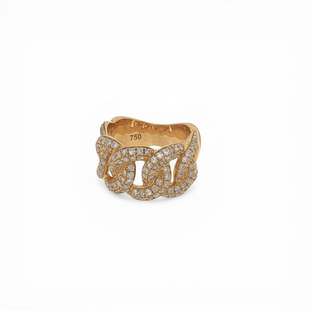 Diamond Link Statement Ring-Bijoux Village Fine Jewellers