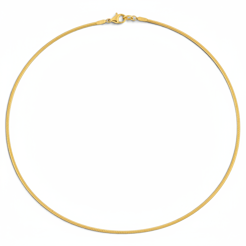 14K Yellow Gold Cord Necklace with pendant-Bijoux Village Fine Jewellers