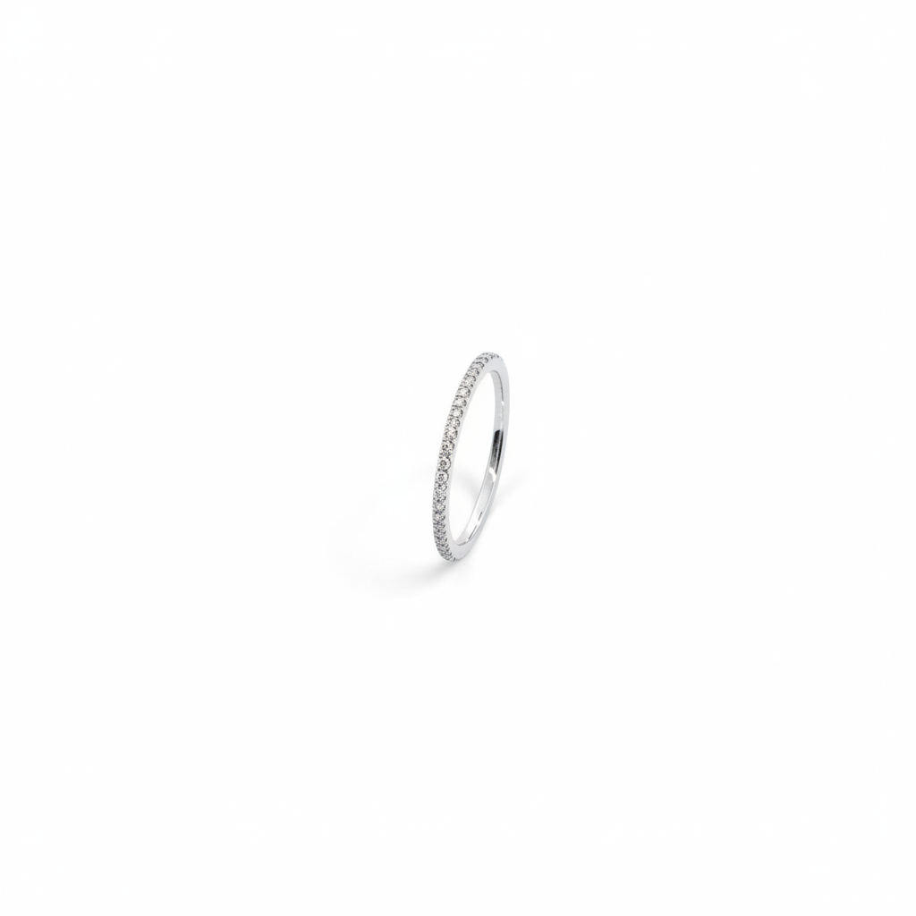 White Gold Diamond Eternity Band-Bijoux Village Fine Jewellers