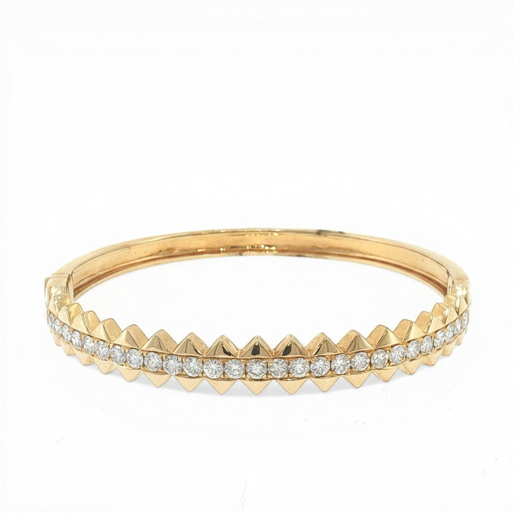 Zigzag Diamond Bangle-Bijoux Village Fine Jewellers