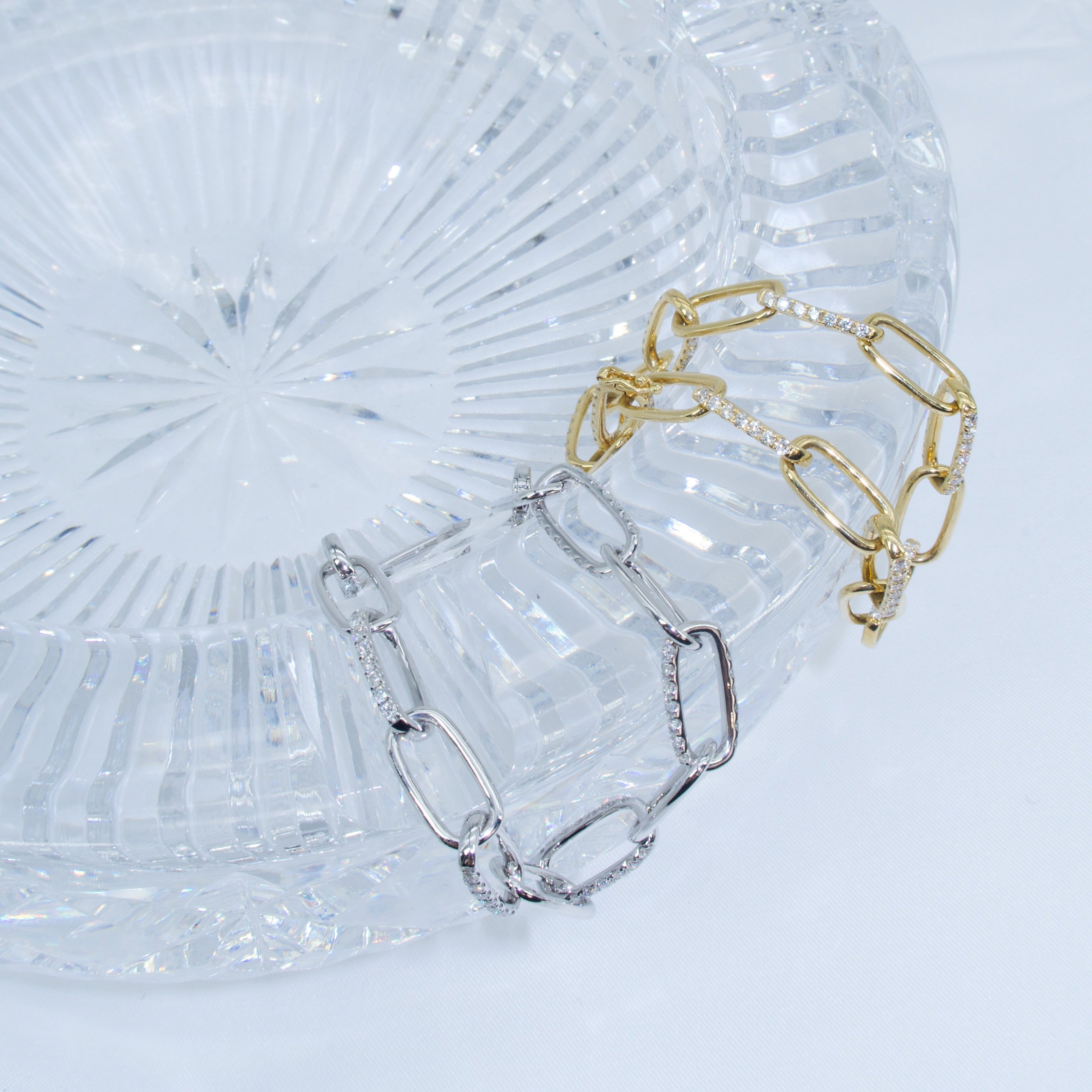 Gold Diamond Paperclip Link Bracelet – 1.68 CT-18 Karat-Bijoux Village Fine Jewellers