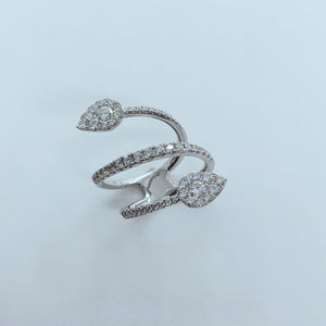 "Snakey" - 3 Row Diamond Band-rings-Bijoux Village Fine Jewellers