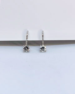 "Beatrice" - Diamond Drop Earrings-earring-Bijoux Village Fine Jewellers