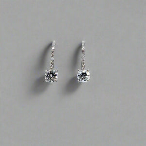 "Beatrice" - Diamond Drop Earrings-earring-Bijoux Village Fine Jewellers