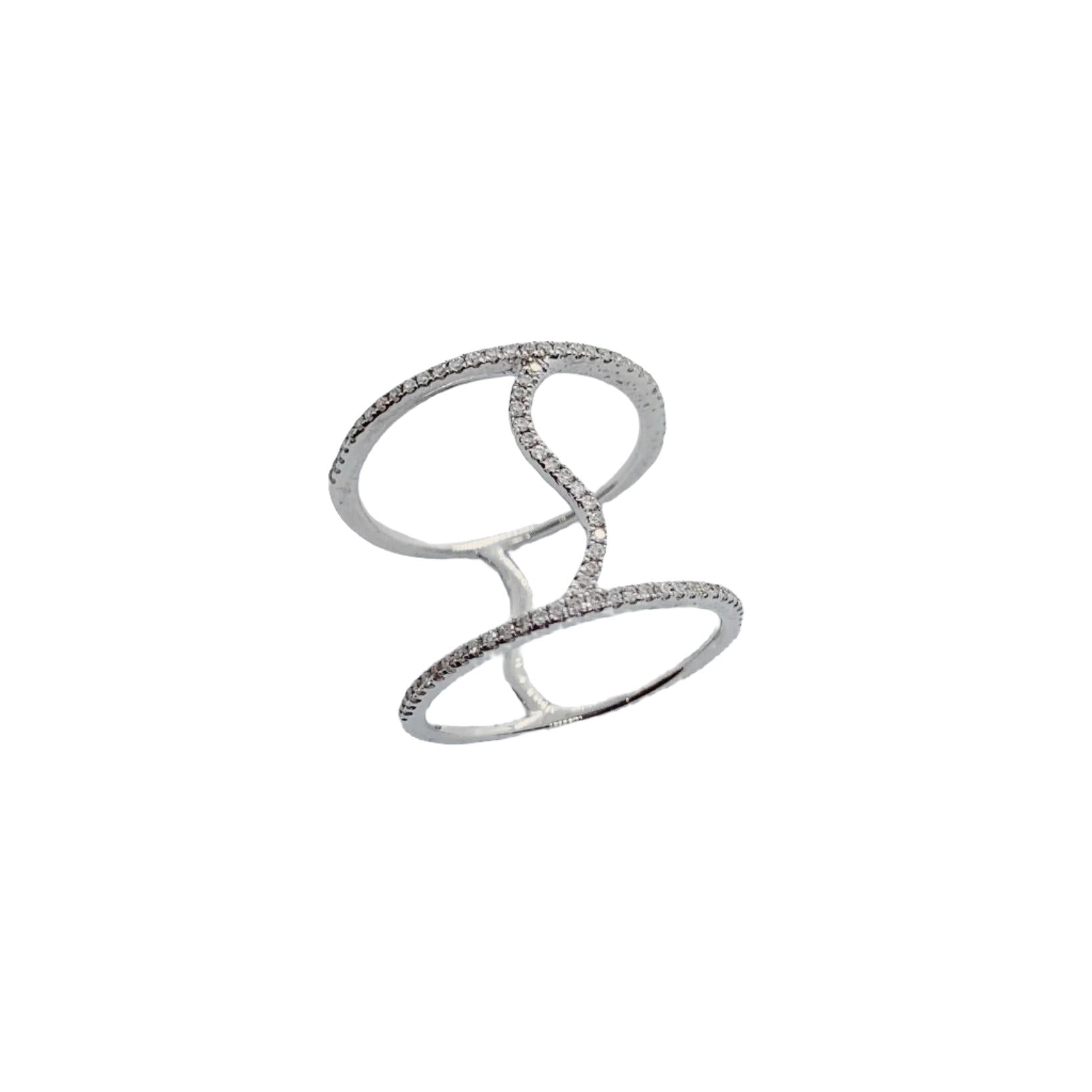 Double Band Diamond Ring-Bijoux Village Fine Jewellers