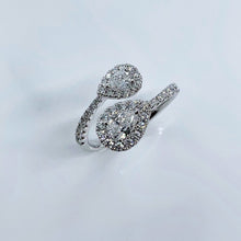 Load image into Gallery viewer, &quot;Ella&quot; - 2 Pears Diamond Band-rings-Bijoux Village Fine Jewellers
