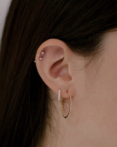 "Kenna" - Diamaond Hoop Earrings-earring-Bijoux Village Fine Jewellers
