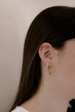 Load image into Gallery viewer, &quot;Kenna&quot; - Diamaond Hoop Earrings-earring-Bijoux Village Fine Jewellers
