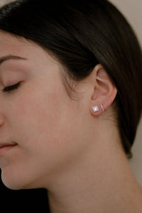 "Novah" - Diamond Hoop Earrings-earring-Bijoux Village Fine Jewellers