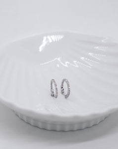 "Honey Hoops" - 14 Karat Diamond Hoop Earrings-earring-Bijoux Village Fine Jewellers