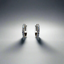 Load image into Gallery viewer, &quot;Kenna&quot; - Diamaond Hoop Earrings-earring-Bijoux Village Fine Jewellers
