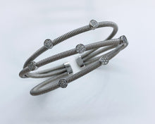 Load image into Gallery viewer, &quot;Layla&quot; - Cuff Bracelet With Diamonds-Bracelet-Bijoux Village Fine Jewellers
