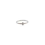 White Gold Marquise Diamond Minimalist Ring-White Gold-Bijoux Village Fine Jewellers